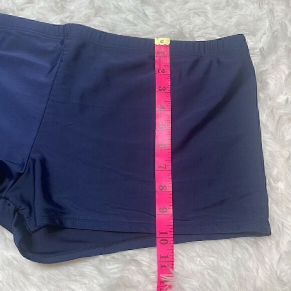 Rosegal Womens Plus Size 3X Navy Blue Swim Shorts Bottoms Stretchy Swimwear - Picture 5 of 9